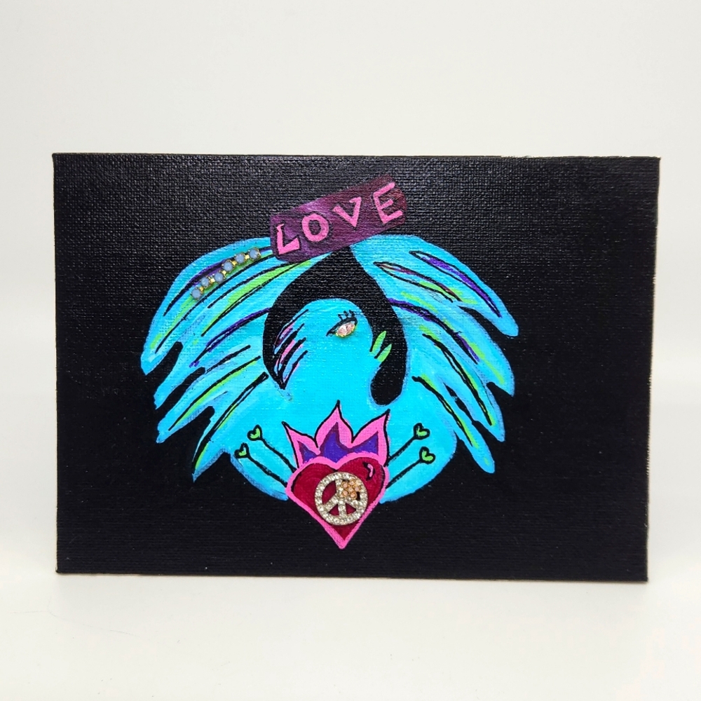 Mixed Media Painting Don't You Forget about Me" By Butterfly Rising Designs